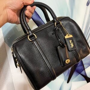 Coach Black Pebbled Leather Handbag (Ruby 25). Selling to @classicgirl85